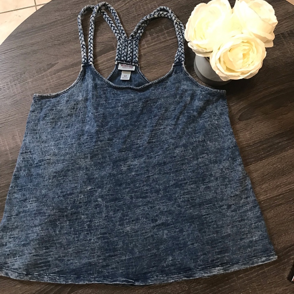 Cute denim looking flowy top